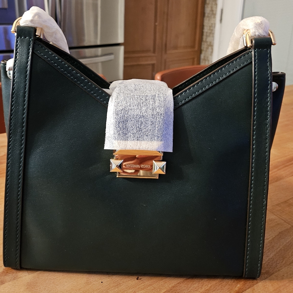 Michael Kors Dark Green Shoulder Bag